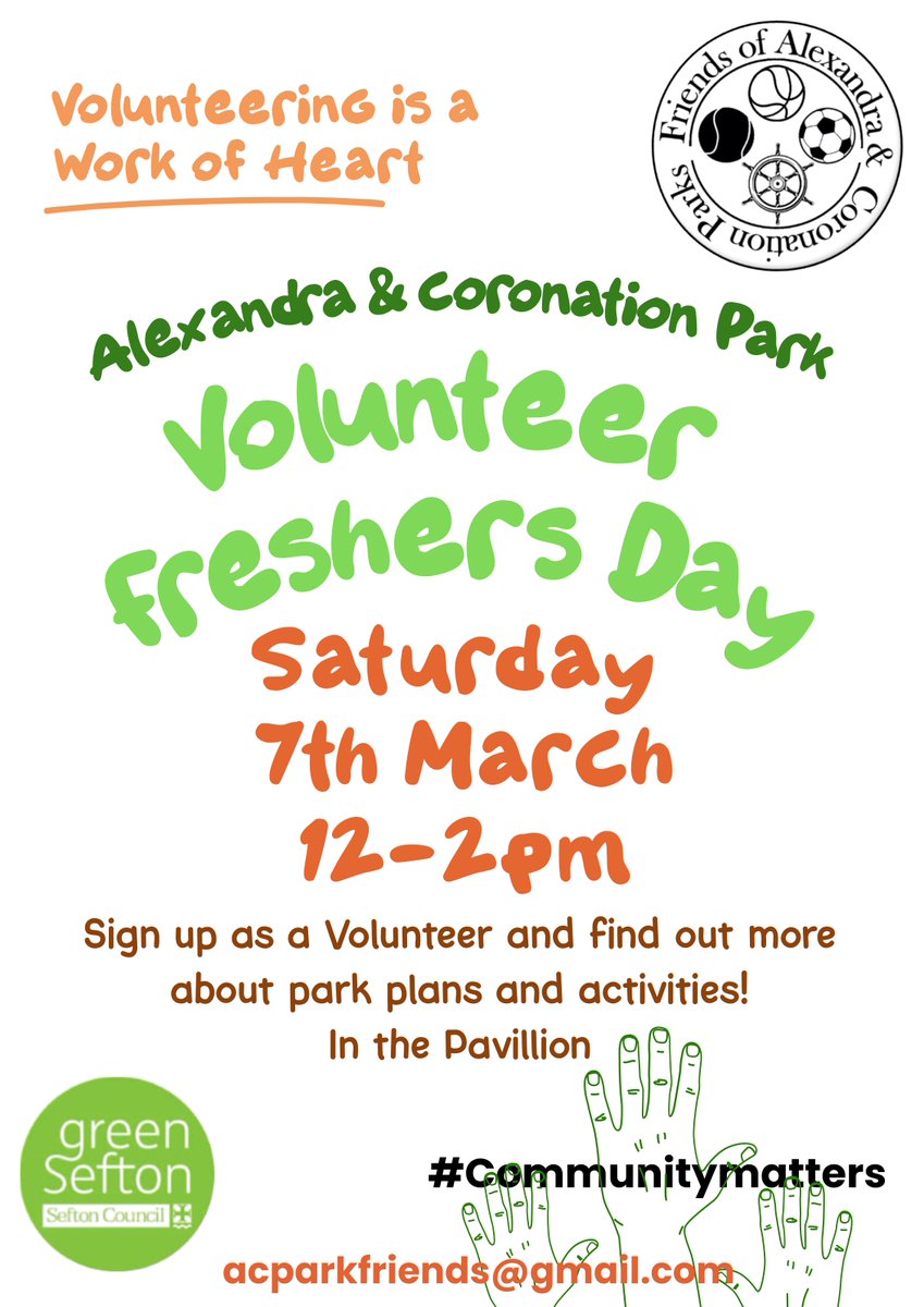 GreenSefton_'s tweet image. Would you like to join in as a volunteer at Coronation Park in #Crosby with @acparkfriends ? Don't miss this Saturday's Fresher's Day (7.3.26) for new recruits - noon to 2pm at the park.
@seftoncouncil