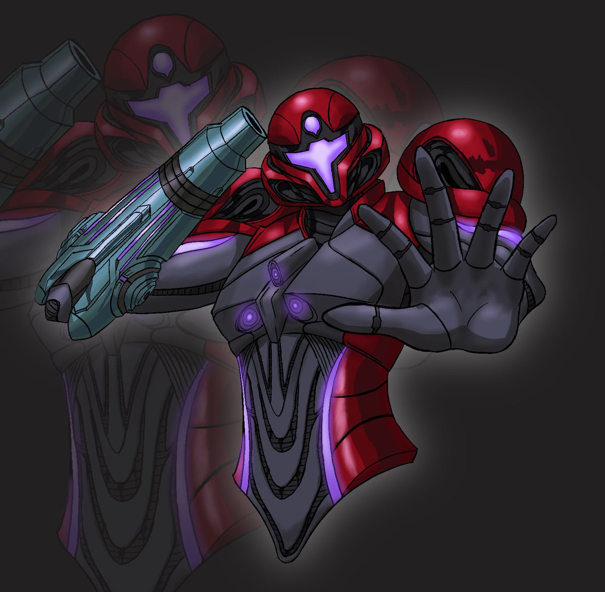 *adds Samus to characters who do the psychic pose list*

#metroid #metroidprime4 #samus #samusaran #art #fanart