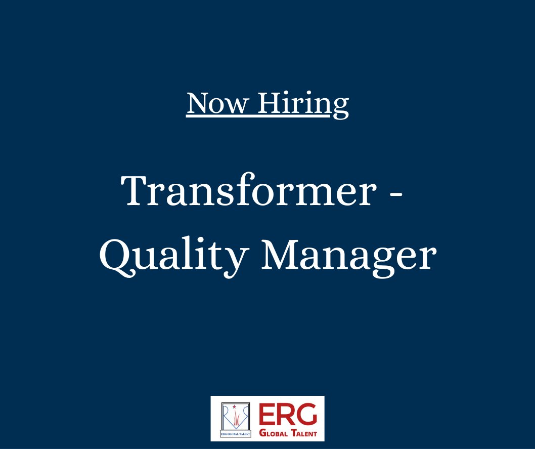 TalentErg's tweet photo. #HiringNow
𝗧𝗿𝗮𝗻𝘀𝗳𝗼𝗿𝗺𝗲𝗿 – 𝗤𝘂𝗮𝗹𝗶𝘁𝘆 𝗠𝗮𝗻𝗮𝗴𝗲𝗿
📍 𝗟𝗼𝗰𝗮𝘁𝗶𝗼𝗻: 𝗨𝗦𝗔
📩 Send your resume to: JOBS@ERGGT.COM
#QualityManager #Transformers #ManufacturingJobs #EnergyJobs #UtilityIndustry #ERGGTech https://t.co/OI9fZGrHjf