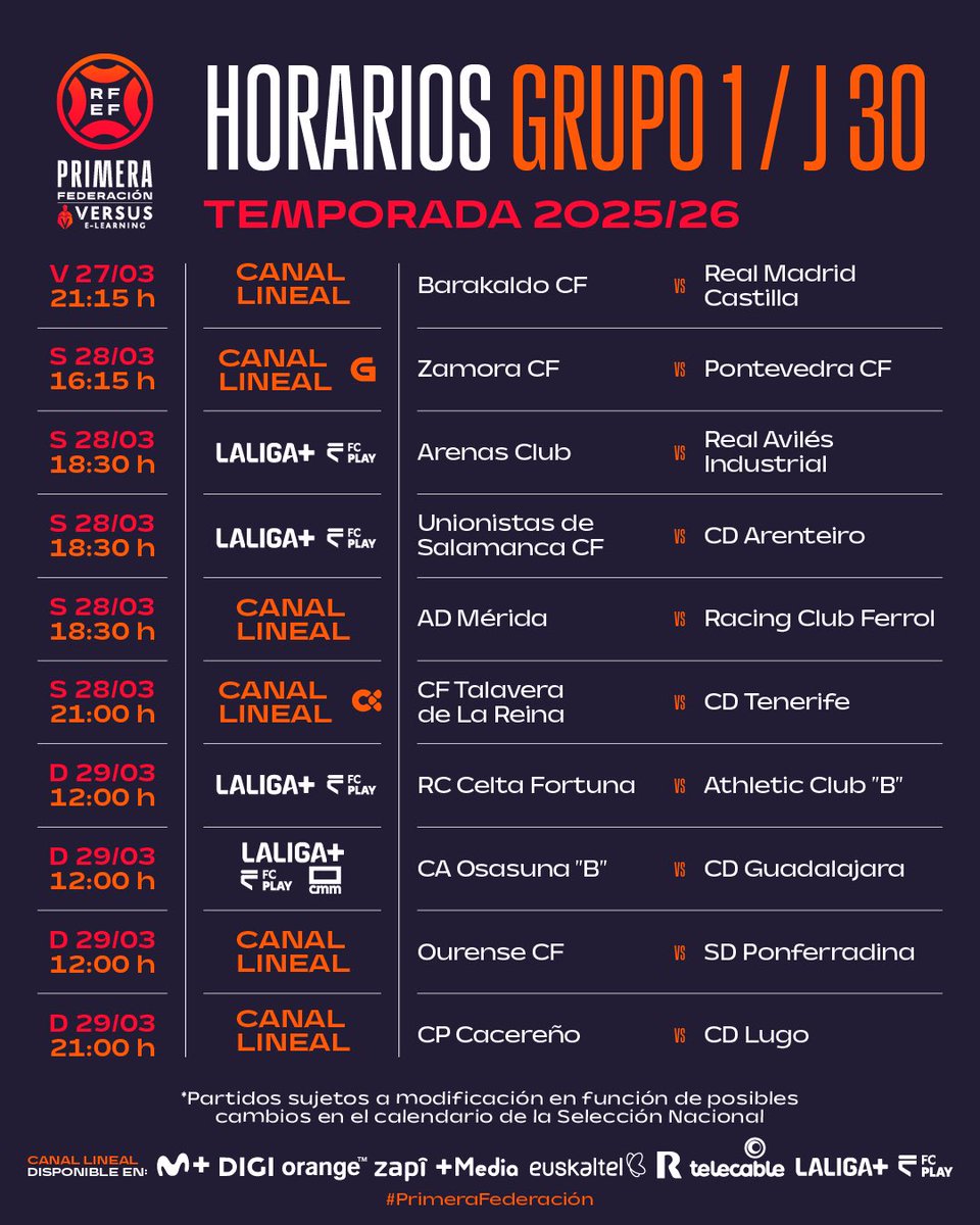 Primera Federación Versus e-Learning tweet media