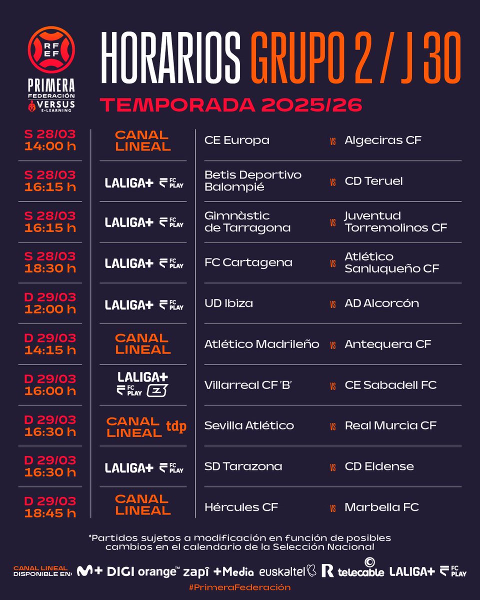 Primera Federación Versus e-Learning tweet media