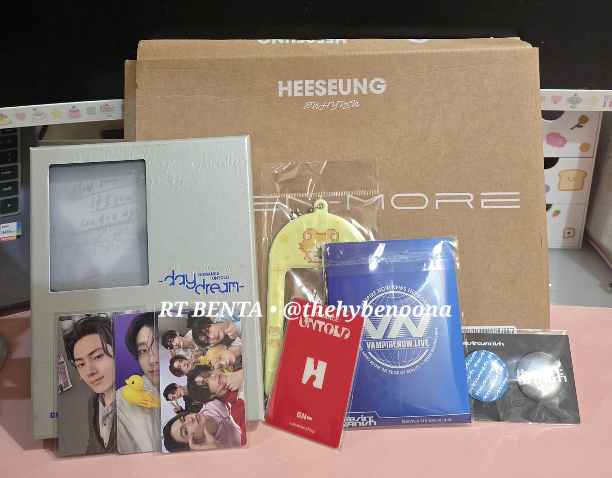 ꒰#giveaway_yn ♡ RT BENTA꒱

2 winners assorted enhypen merch
♡ unsealed albums, pcs &amp; others 

• ph only • sf will be shouldered by me
• mbf me &amp; <a href="/kawaheee/">𝒚𝒏 • 𝓯𝓪𝓷 𝓪𝓬𝓬𝓸𝓾𝓷𝓽</a> 
• like &amp; rt all my bentables #onhand_yn
• will draw 4/6 • 10pm
• exclusively for engenes 

(´▽`ʃ♡ƪ)