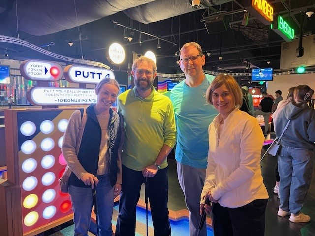Great night at APTAKY Central District’s first Battle of the Brands! ⛳️ PTs and PTAs came together for mini golf, networking, and some friendly competition.

Congrats to “Dude, Where’s My Par” from Baptist Health for taking home the Golden Putter! 🏆
