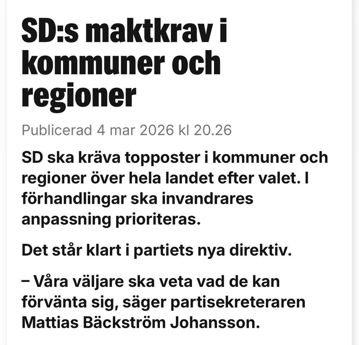 Sverigedemokraterna tweet media