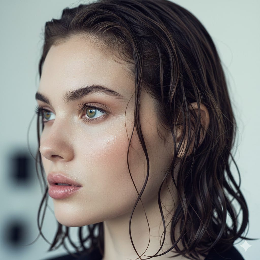 HoldingsPpr's tweet image. FRESH-FACED AND RADIANT. THAT WET-LOOK HAIR AND DEWY SKIN PERFECTLY HIGHLIGHT HER CAPTIVATING GREEN EYES, EMBODYING EFFORTLESS BEAUTY AND SERENE ELEGANCE. !!! ✨🚀🔥

#NaturalBeauty #WetLook #DewySkin #FreshFace #GreenEyes #BeautyPortrait #EffortlessStyle #SkincareGoals