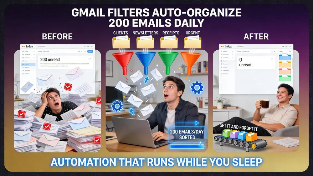 websticknl's tweet image. 🎯 Gmail Filters Auto-Organize 200 Emails Per Day While You Sleep    linkedin.com/pulse/gmail-fi…    #GmailFilters #EmailAutomation #InboxZero