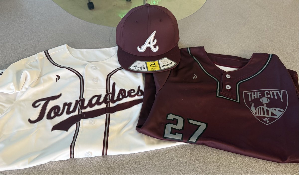 TAYLOR_GAMEONE's tweet photo. New gear and new uniforms ready for @AlcoaMiddle  Baseball. ⚾
The Tornadoes are going to look great this season.  
#AlcoaBaseball #GameOne #baseball https://t.co/3tcIszBs9l