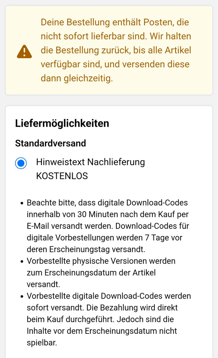 DerEchteFunky's tweet photo. Wollte gerade noch Pokemon Pokopia digital + Goodie bei mynintendo vorbestellen um es 0 Uhr spielen zu können. Kann mir jemand sagen ob die Warnung heißt, dass die Goodies vergriffen sind? Bzw bekomm ich den code gar nicht mehr vor Mitternacht?

#pokemon #pokopia #help https://t.co/P9U7uuQjBt