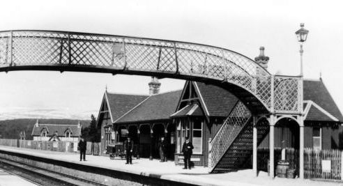 tourscotland's tweet photo. Old Tour #Scotland #Ancestry Travel Visit #Genealogy #Scottish Family #History Blog #photography of the railway station in #Carrbridge, Badenoch and Strathspey. The station was opened on 8th of July 1892 when the line to #Aviemore opened https://t.co/WgrARESnKR https://t.co/Vf1nCjedeB