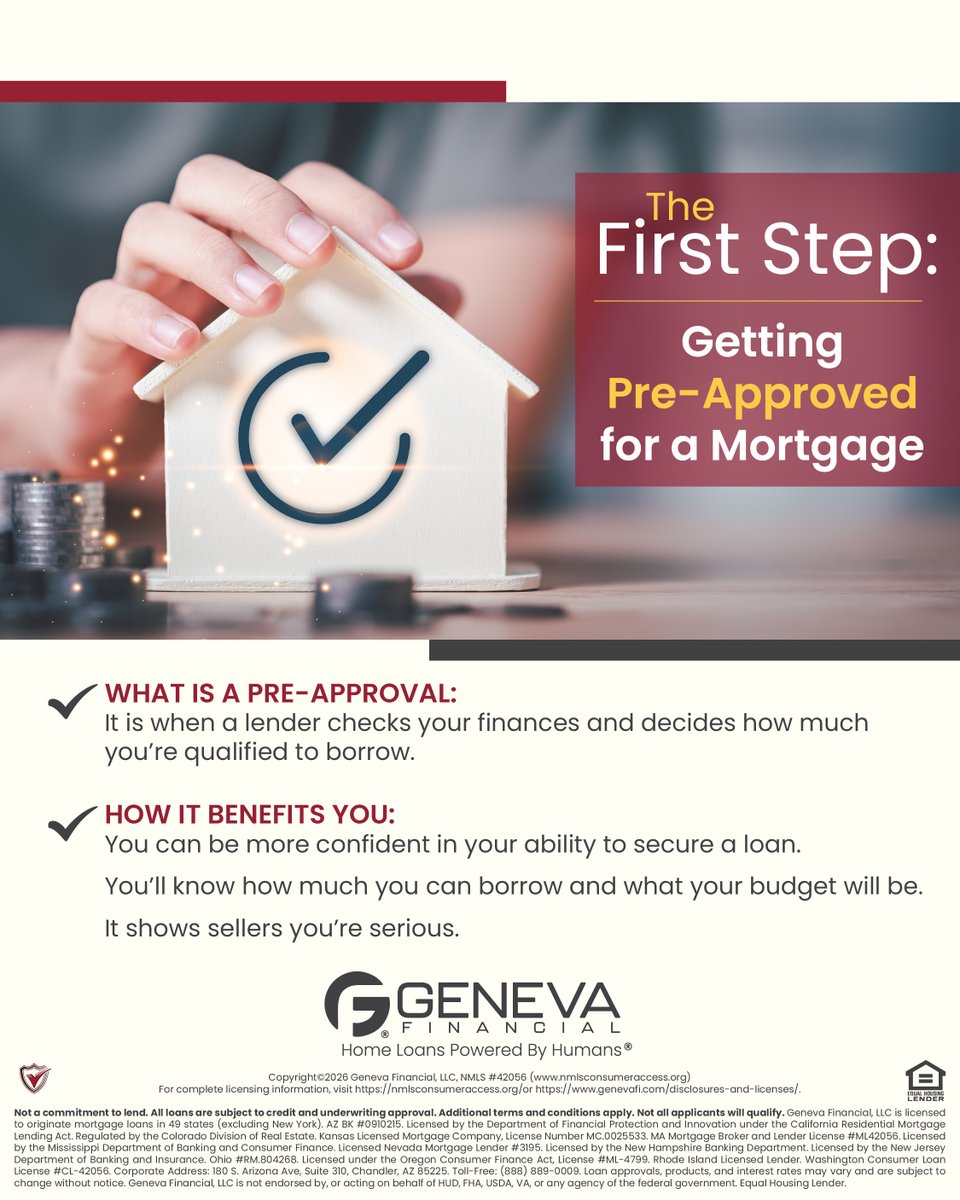 JohnGlenStevens's tweet image. Thinking about buying a home? 🏡 Starting with a clear financial snapshot can make the entire process smoother and less stressful. Knowing your numbers early helps you shop smarter and stand out when it’s time to make an offer. ✨📊

#HomeBuying #MortgageTips