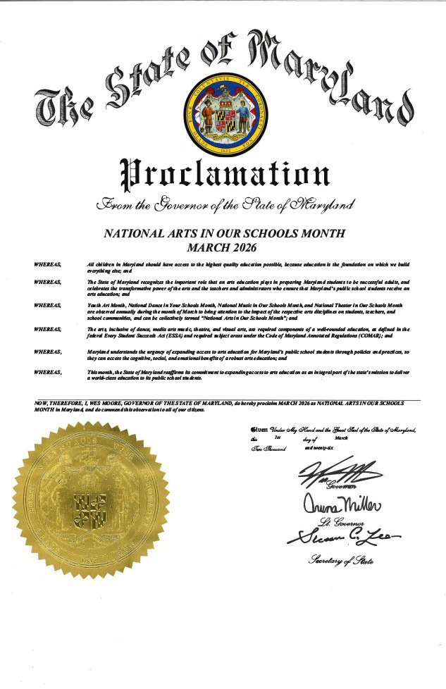 MSDE Comprehensive Arts Education tweet media