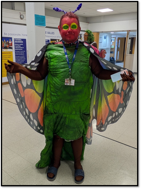 MrGField's tweet photo. I fear nothing will top last year's World Book Day costume. https://t.co/BPfJ7pwPZw