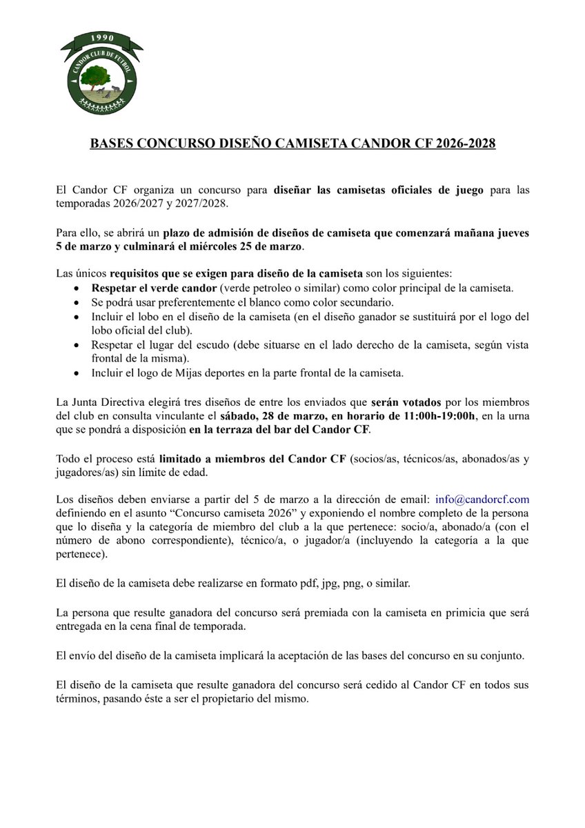 Candor Club Fútbol tweet media