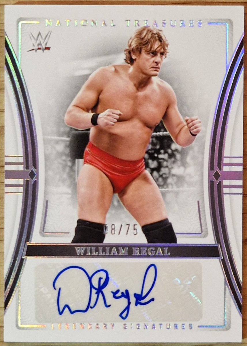 Hard_4_Cards's tweet photo. #WrestlingCardWednesday #MailDay
From the aptly named ‘National Treasures’ by @PaniniAmerica today’s #WrestlingCard is /75 Legendary Signatures of @RealKingRegal https://t.co/6ogjiVEsxl