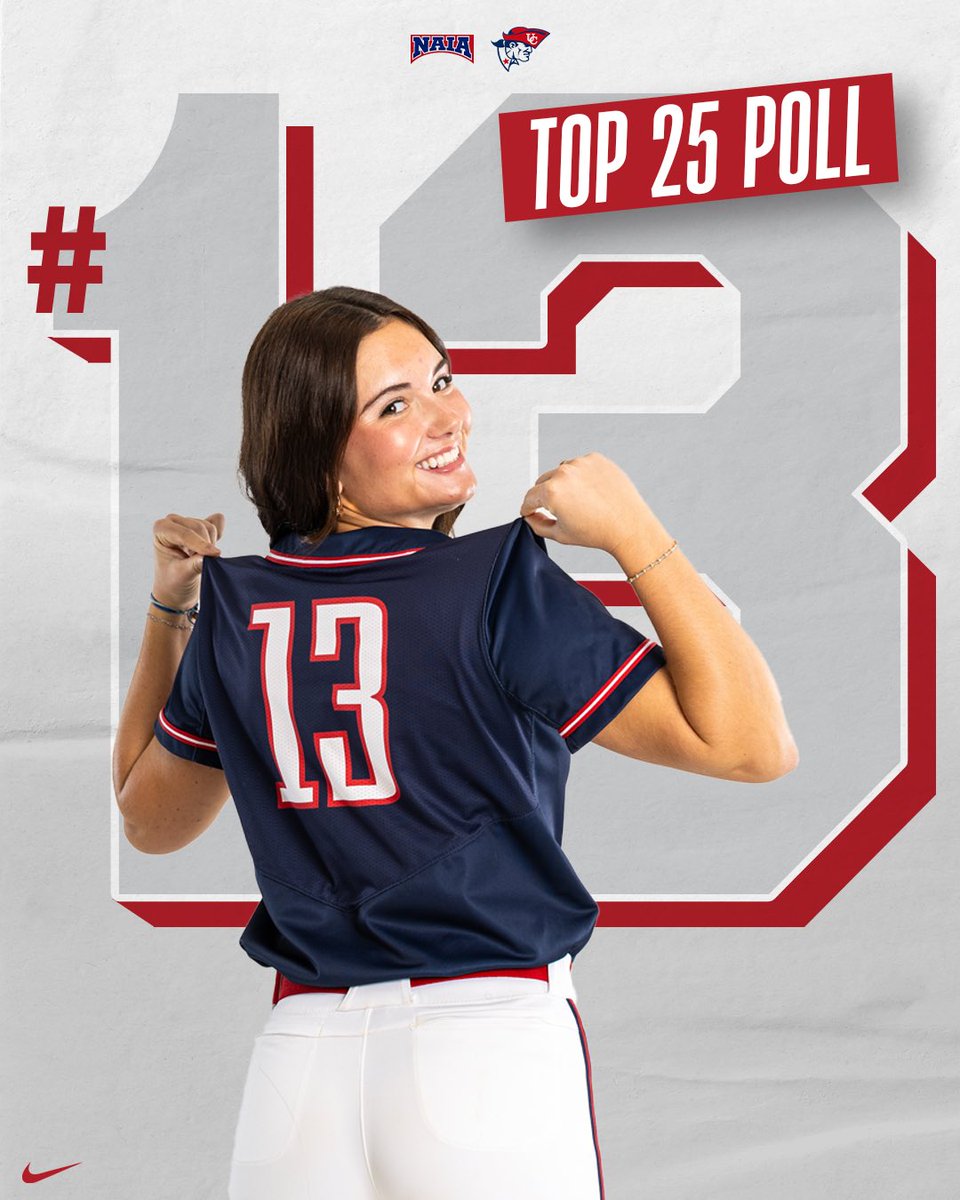 Back to work. The Patriots are ranked #13 nationally in this week's poll! #OneBigTeam