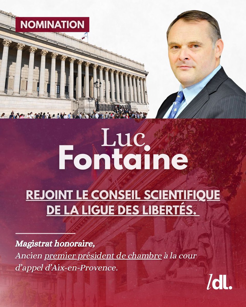 Luc Fontaine est une figure de la magistrature, ayant exercé plus de 40 ans.

Il a été président de la chambre de l'instruction à la cour d'appel de Lyon et premier président de chambre à la cour d'appel d'Aix-en-Provence.
Merci à lui de rejoindre notre comité scientifique.