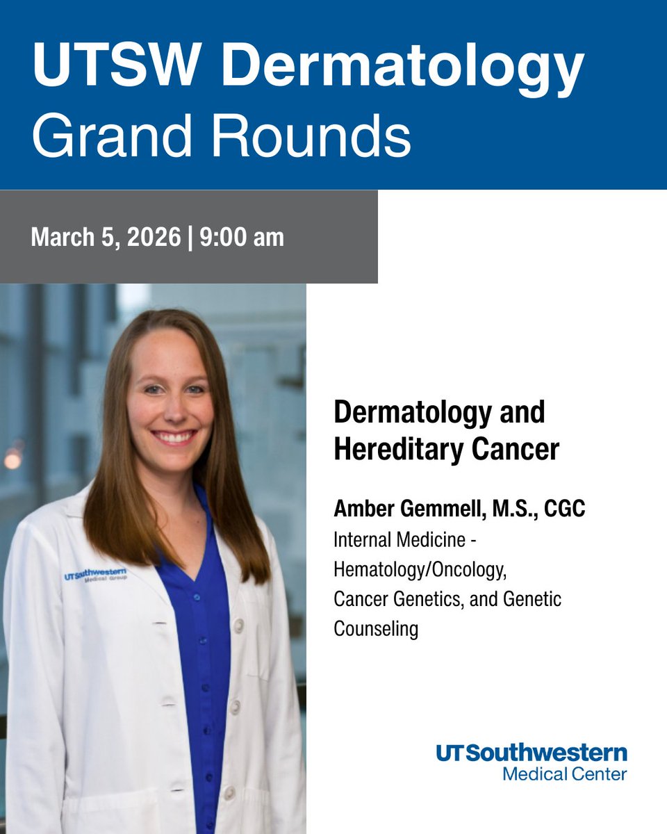 UTSW Dermatology tweet media