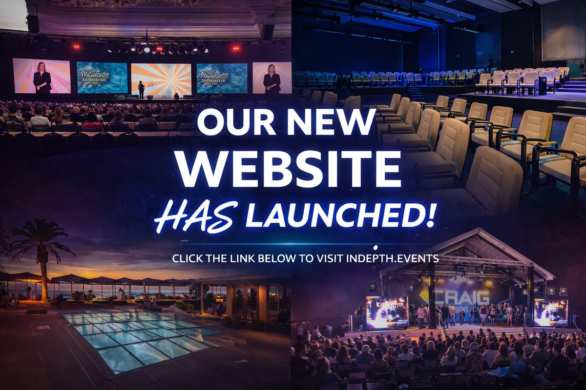 In_Depth_Events's tweet photo. A fresh look, the same commitment to exceptional events. ✨
Our new website is now live—explore our event production services, rentals, and recent projects by clicking this link:  https://t.co/du0S3UMLQ3
 #NewWebsite #EventProduction #ExploreNow #InDepthEvents https://t.co/387dS3CWRu