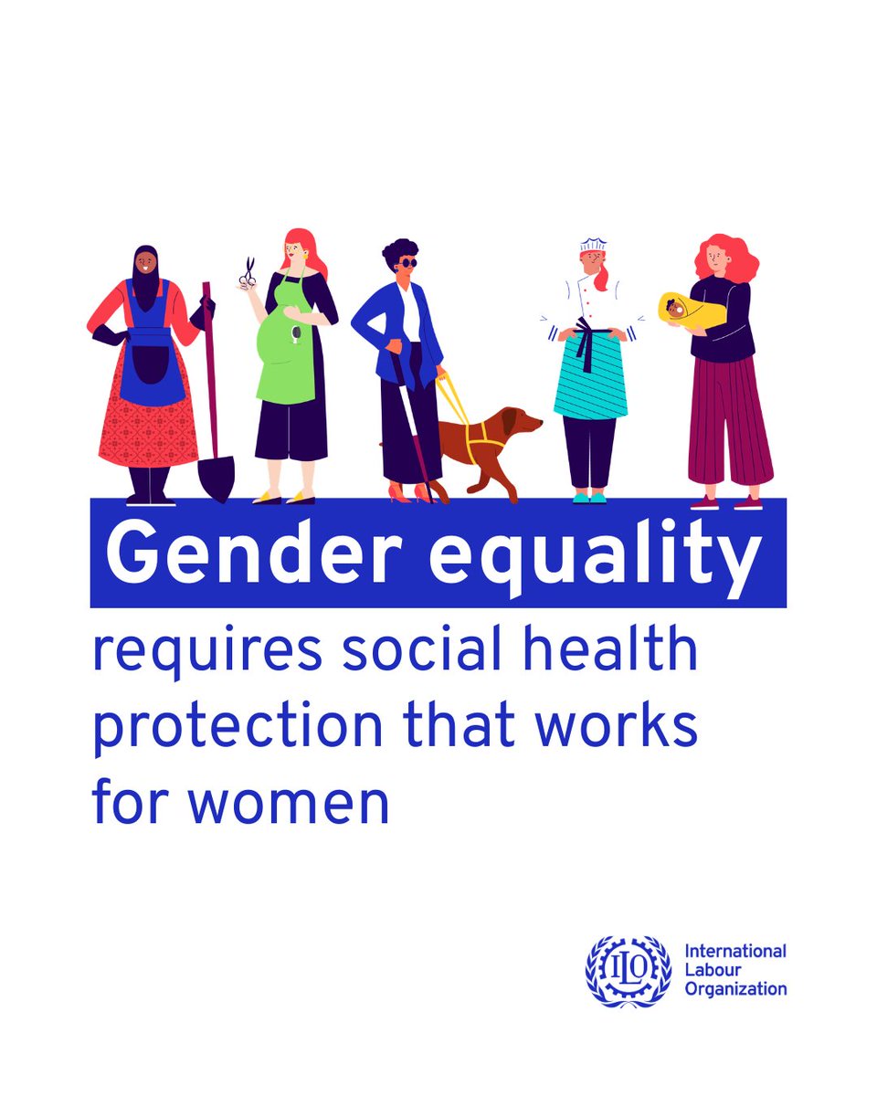 ilo's tweet photo. Equal access to healthcare on paper doesn’t always mean equal access in practice. 

Labour market inequalities still leave many women behind.

A new @ilo brief shows why social protection and health policies must put gender equality at the centre: https://t.co/dPMSsTXWyf https://t.co/BGGt9btIYQ