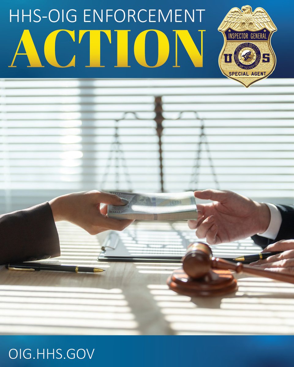 OIGatHHS's tweet image. A Florida marketing company owner pled guilty to conspiring to receive kickbacks for referring #Medicare and #Medicaid enrollees for HIV prevention drugs. The scheme produced more than 20,000 fraudulent claims and reimbursements totaling more than $24M. direc.to/fTLP