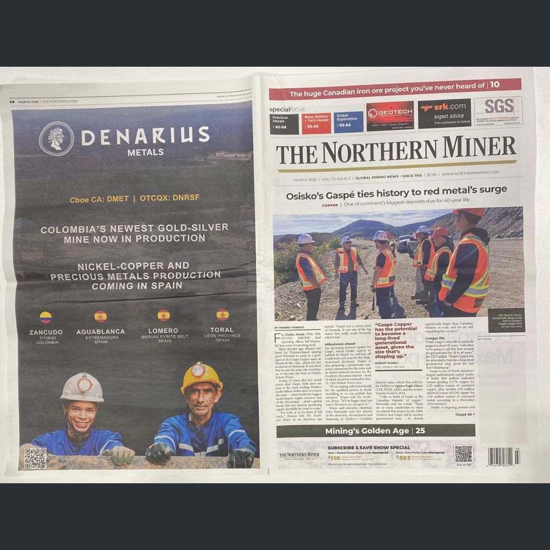 Denarius Metals (Cboe CA: DMET | OTCQX: DNRSF) tweet media