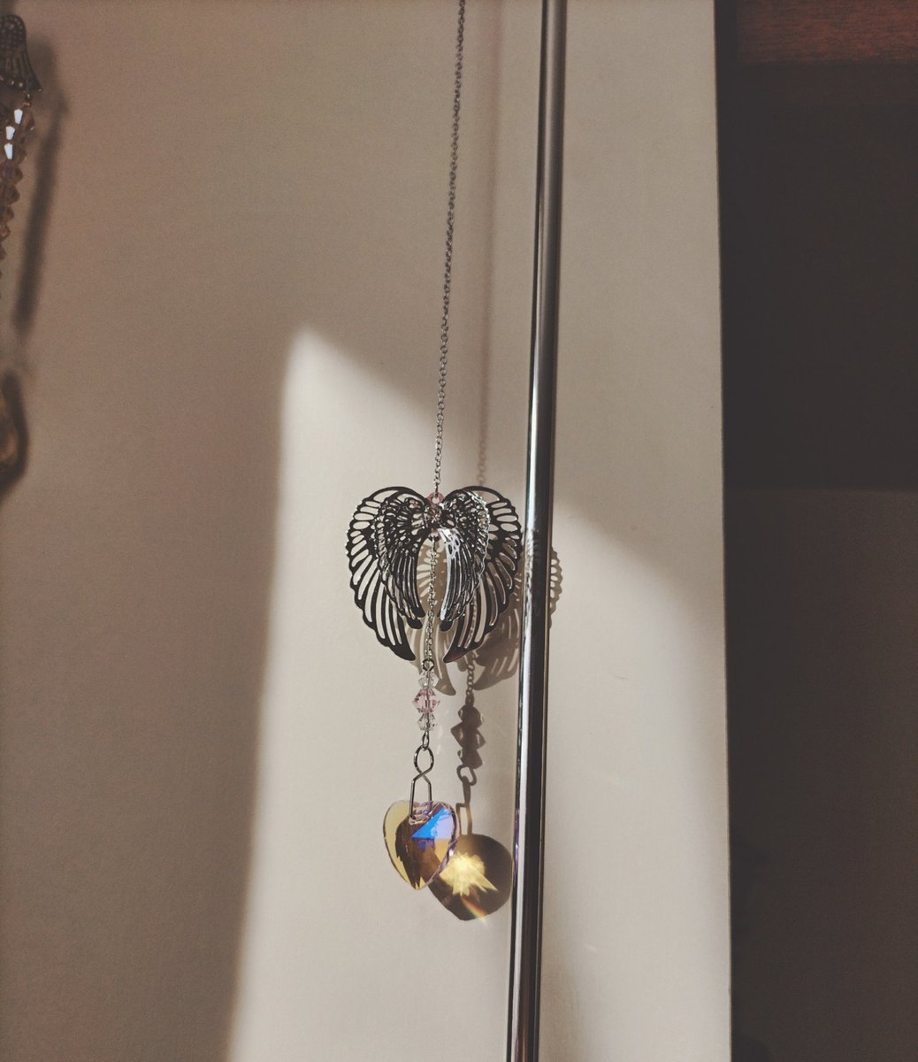 Angel wings sun catcher, so beautiful especially now we have had some sunny days 😊😊