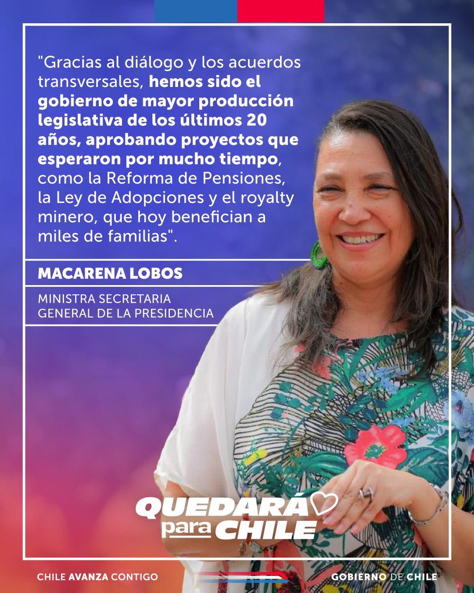 Ministerio Secretaría General de la Presidencia tweet media