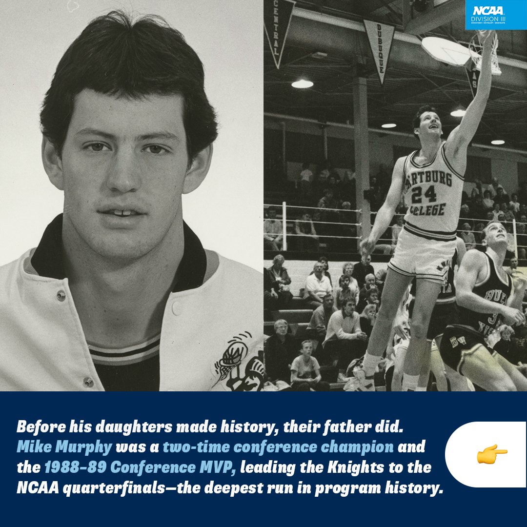 NCAADIII's tweet photo. At Wartburg College, the Murphy family didn’t just play the game—they built a legacy, with one father and four daughters creating 15 years of success for @WartburgKnights. 🏀

#D3hoops | 📰 https://t.co/ZoVllo0AAF https://t.co/tikCmoB1Km