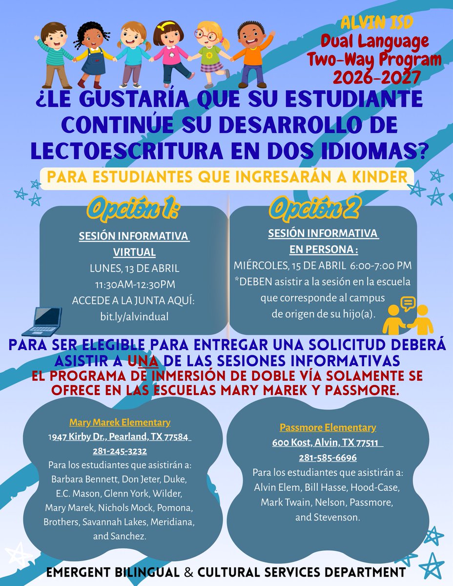 Alvin ISD EB & Cultural Service Department tweet media