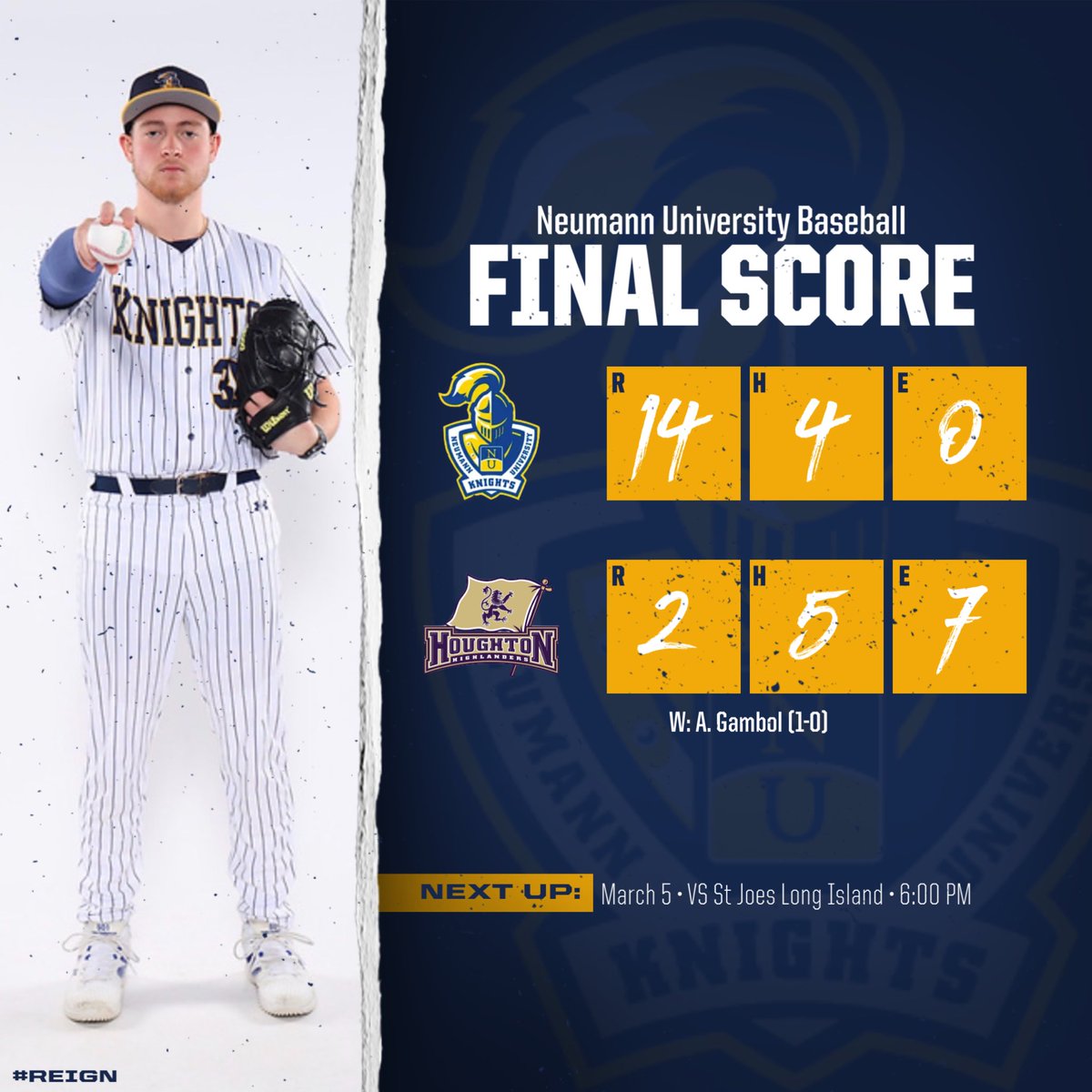 Neumann University Baseball tweet media