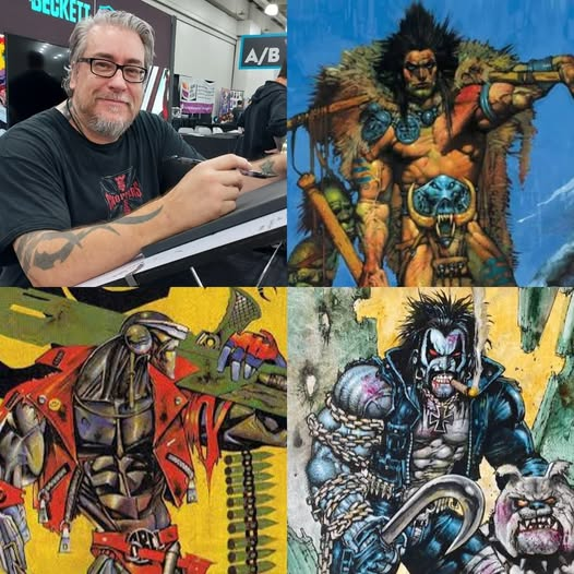 Today's birthday honours go out to comic artist Simon Bisley (1962).