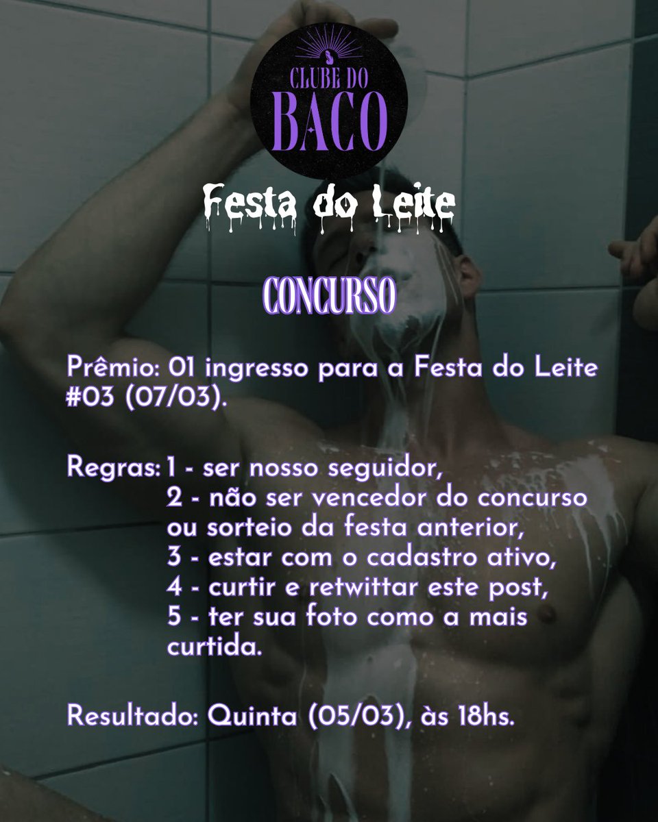 clubedobacobr's tweet photo. 🚨Concurso🚨 

📷 Poste nos comentários deste post uma foto sua e concorra a 01 ingresso para a festa 📷

👇🏾Regras abaixo!👇🏾 https://t.co/obxhxFp8ME