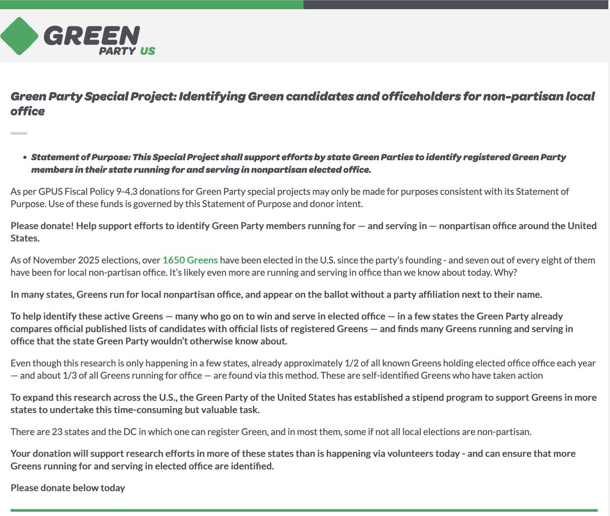Green Party Elections Data Base Reports & Analysis tweet media