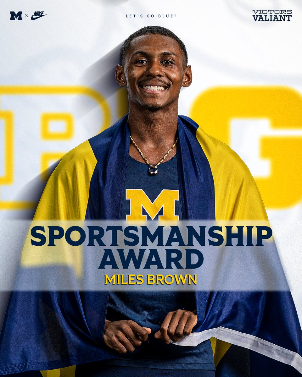 Congrats to our B1G Sportsmanship Award honorees! #GoBlue〽️