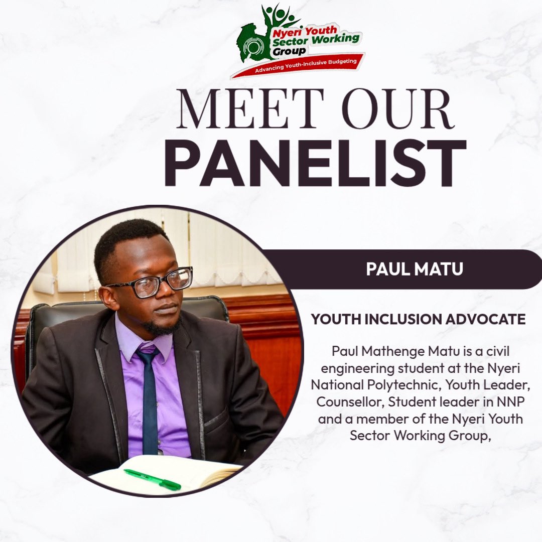 Nyeri Youth Sector Working Group tweet media
