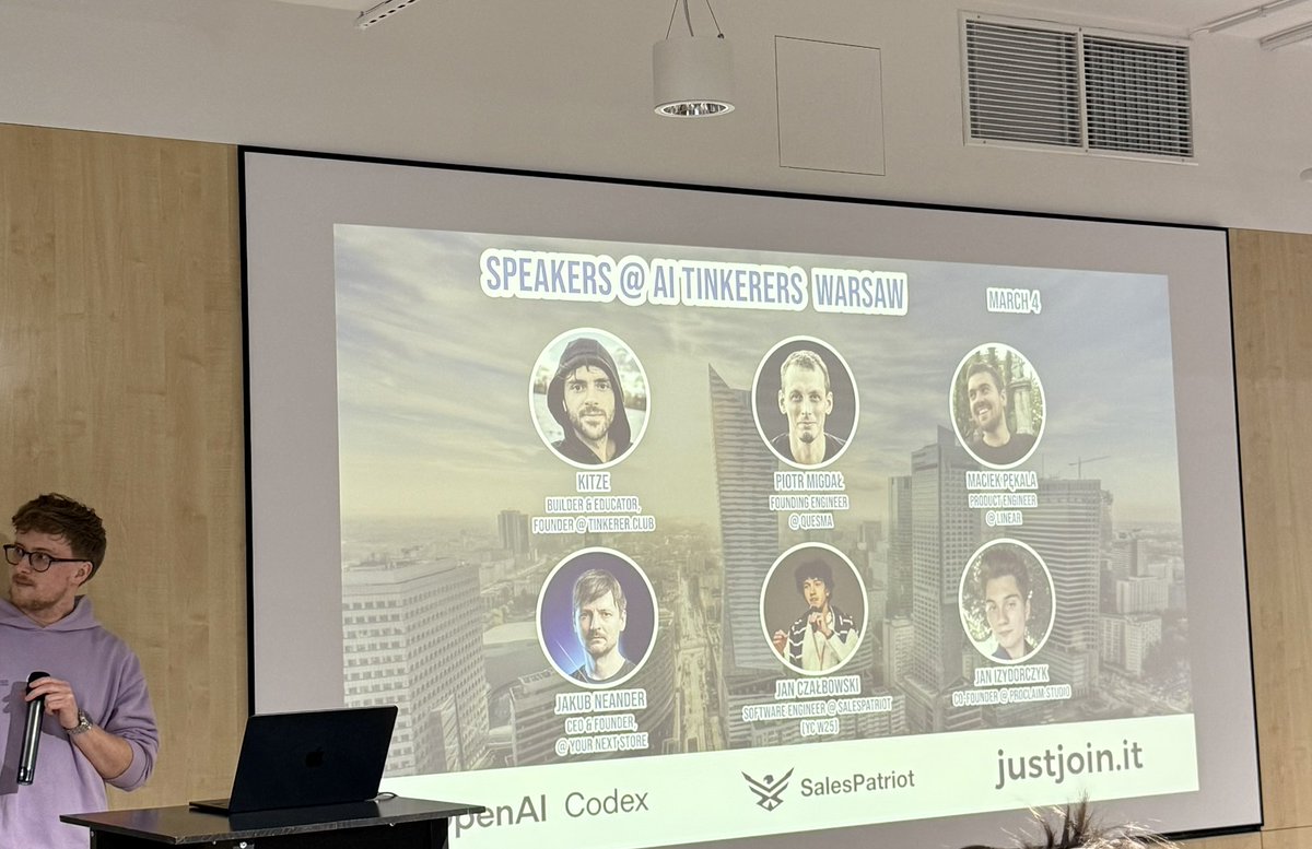 Speaker lineup slide