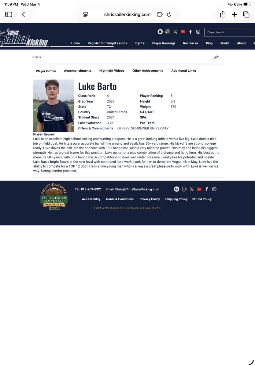 Luke Barto 5⭐️ tweet media