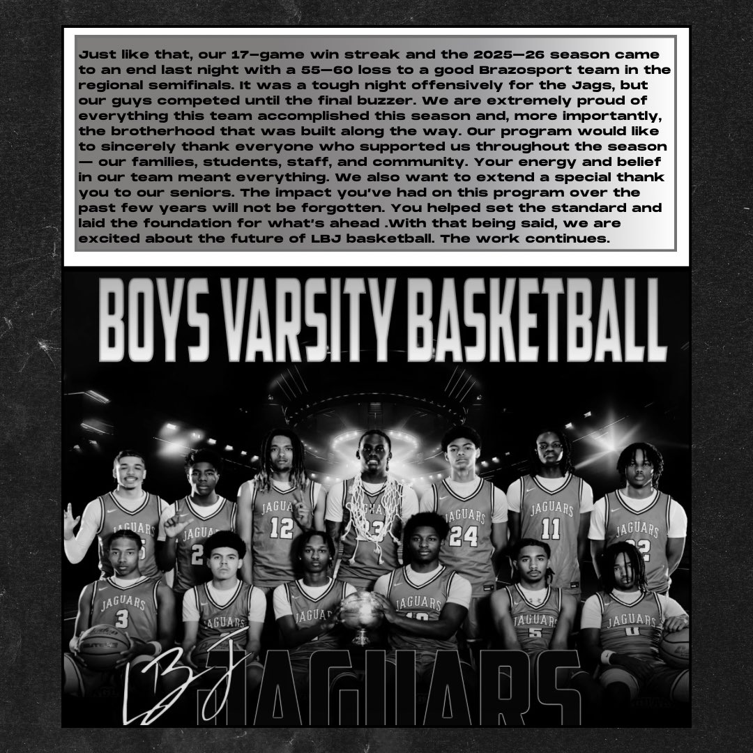 LBJ Jaguars Boys Basketball tweet media