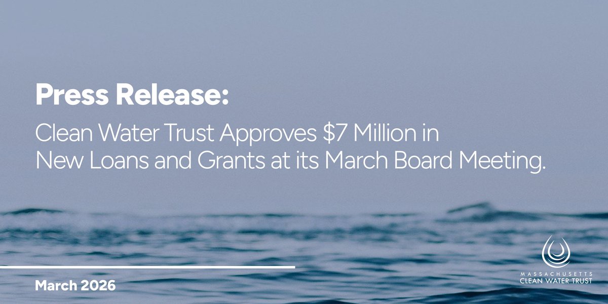 Massachusetts Clean Water Trust tweet media
