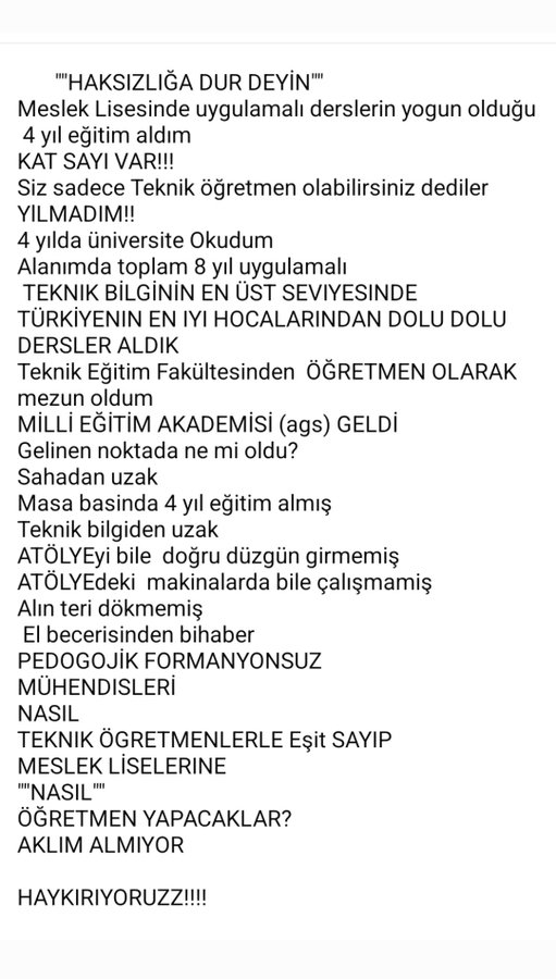 emreosmanli_05's tweet photo. @Yusuf__Tekin Sayin bakanım haneriniz yok muhtemelen 
Haksizliga dur deyin 
Mücadelem 3 yaşindaki kızım için https://t.co/7wgRcpRBmO