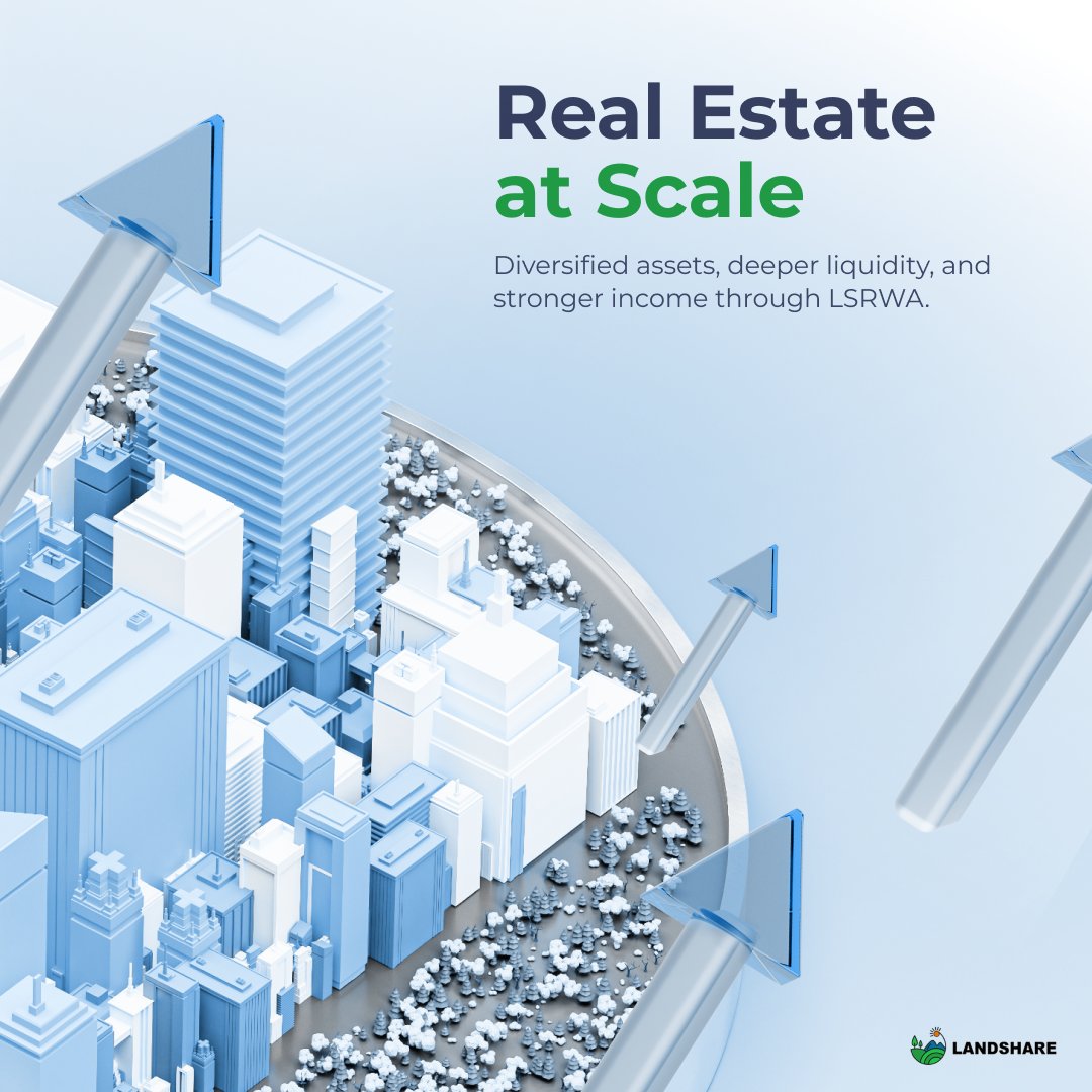 Phase 1 was just the beginning 👀

Next up: Landshare v2  Phase 2, where $LSRWA becomes a scalable, institution‑ready #RWA primitive.

↔️ Expanding LSRWA into an index‑style token backed by a diversified pool of real‑world assets.

⚖️ Upgraded primary market with priority
