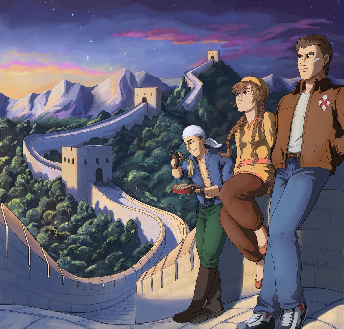 ClunkyMage's tweet photo. Come on @YSNET_Inc, and you too @SEGA, it's time for these three legends to get off the Wall and start the next chapter of their journey!

#LetsGetShenmue4 @SEGA_OFFICIAL @ININ_Games @CedricBiscay @ryanpayton https://t.co/nE5fcuny1H