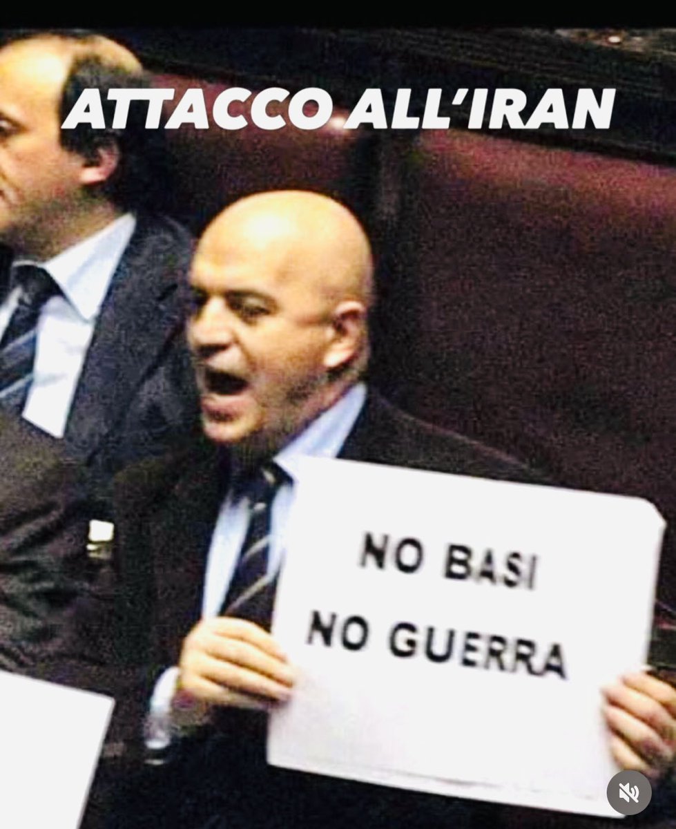 NO alla Guerra!
Nessun coinvolgimento dell’Italia. 
Nessuna base nel nostro Paese venga utilizzata per attaccare l’Iran. 
Il Governo e il Parlamento rispettino l’Art.11 della Costituzione.