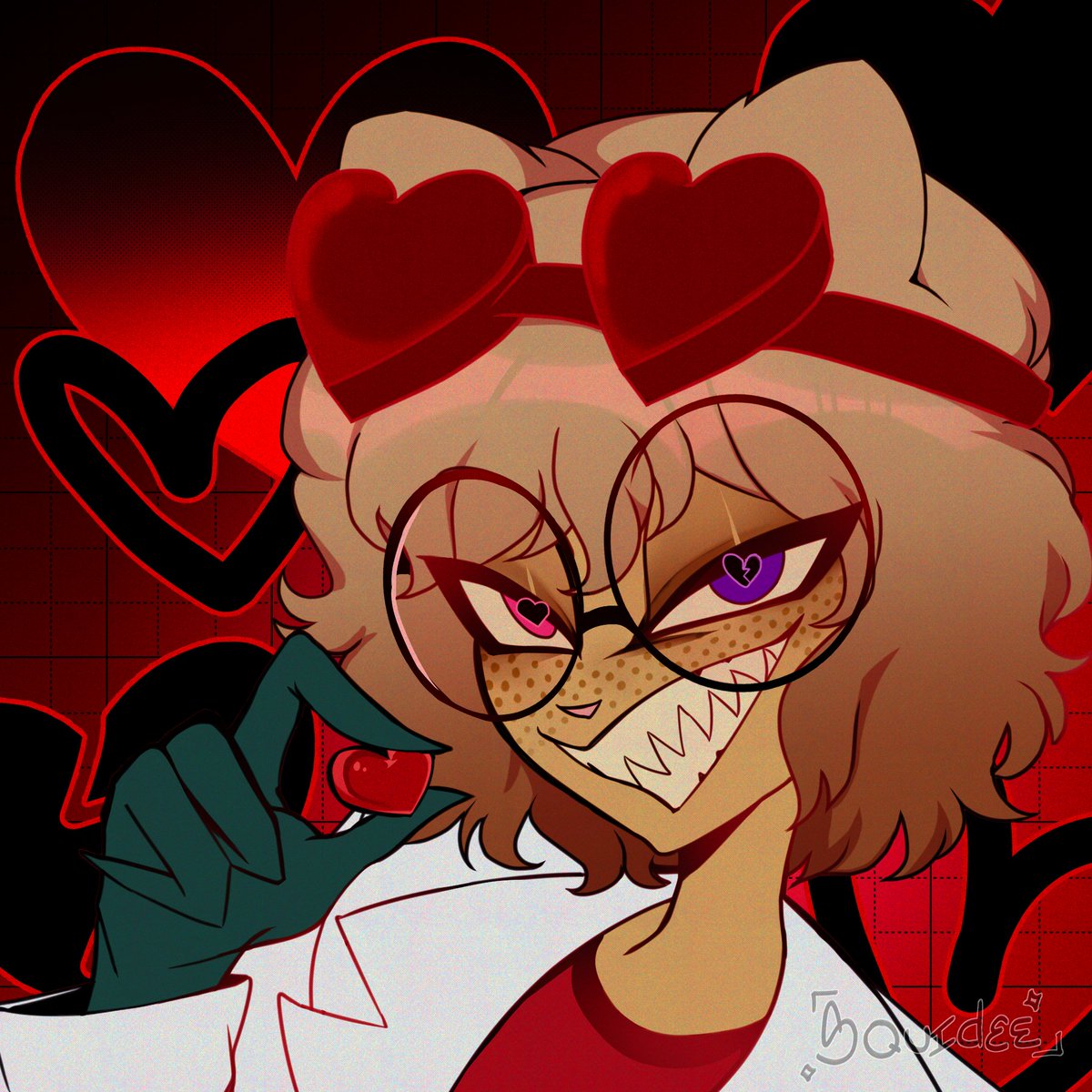 //Now seems a good time to share some art my friend Squidee did of Emzen!