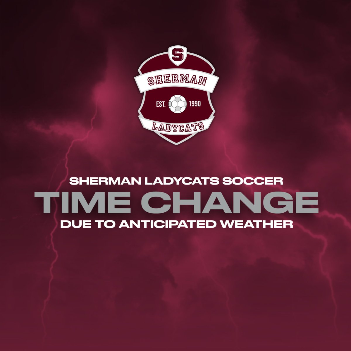 Sherman Lady Cat Soccer tweet media