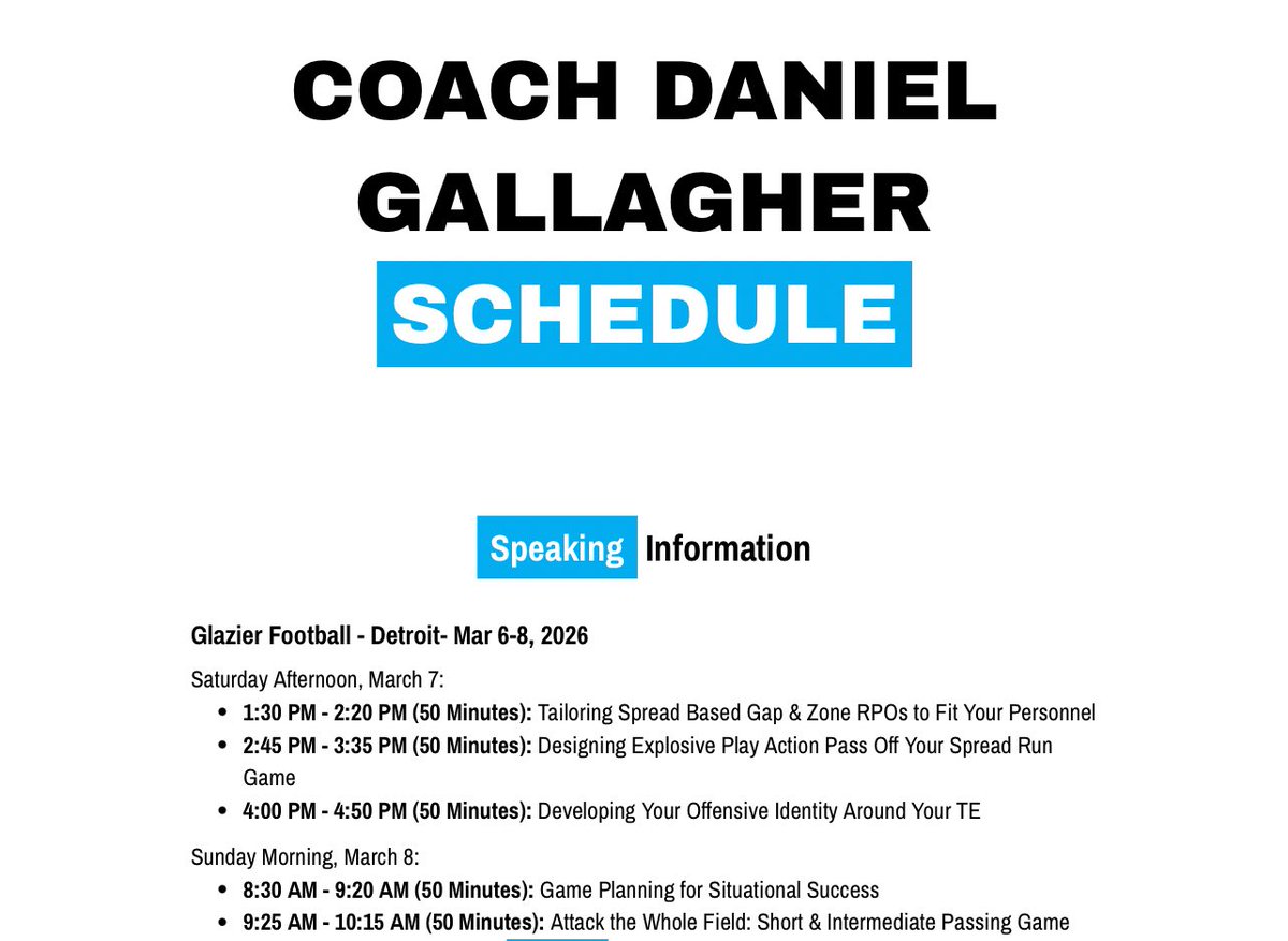 Coach Dan Gallagher tweet media