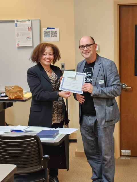 aumeandp's tweet photo. At last weekend's ACETA conference, Dr. Michel Aaij accepted the 2026 William J. Calvert Award for outstanding scholarly or theoretical essay and read from his winning paper. https://t.co/XwWEJxwGyv