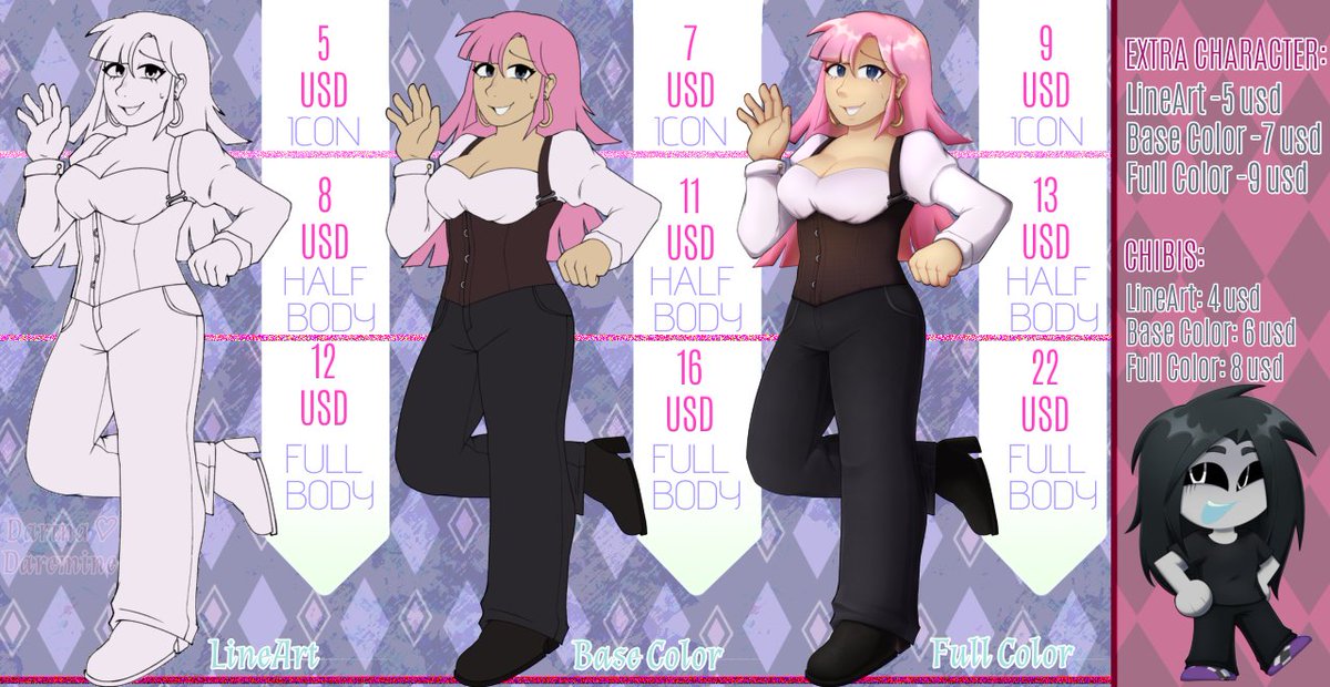 Darina Daremine // OpenCommissions tweet media