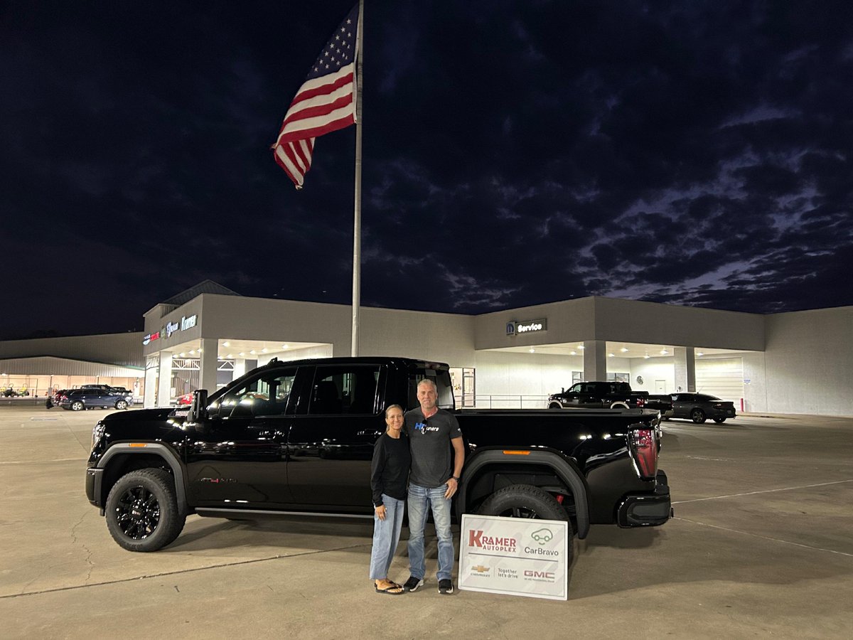 KramerAutoplex's tweet image. Big congratulations to Chad Cates on your new 2026 GMC 2500! 🚚✨
Thanks for choosing Kramer GMC Livingston — we're here to keep you moving with dependability and a smile!
🖥️ Website link: bit.ly/4sxXgL9
#KramerAutoplex #KramerGMC #NewRide #LivingstonTX #GMC #GMCTrucks
