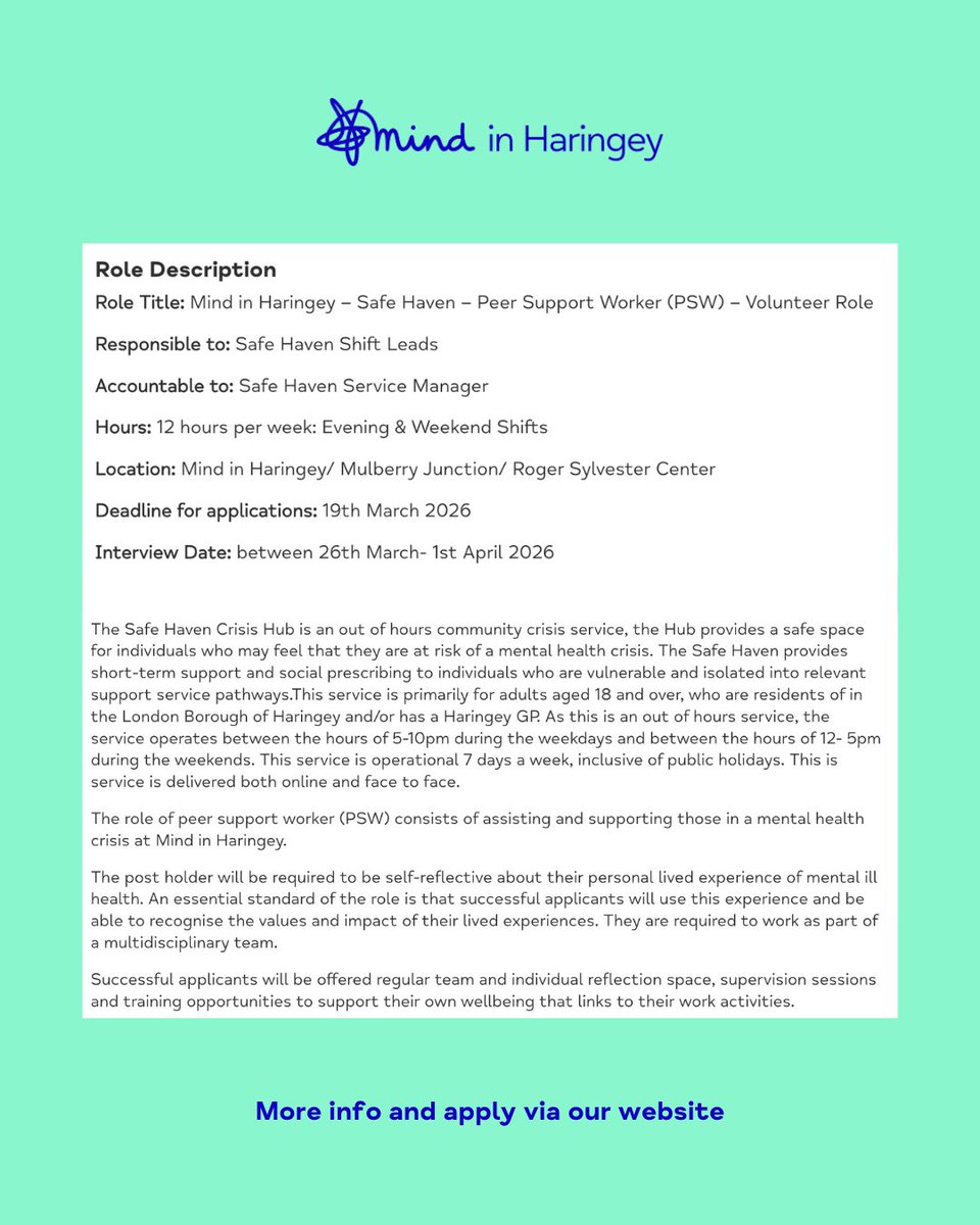 Mind in Haringey tweet media